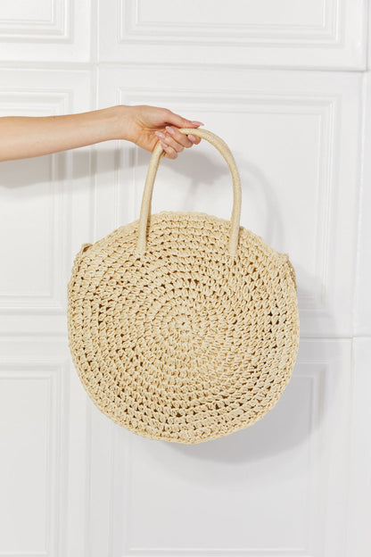 Justin Taylor Beach Date Straw Rattan Handbag in Ivory Easy Apparels