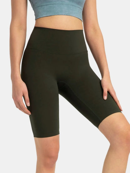 Millennia High Rise Wide Waistband Active Shorts Easy Apparels