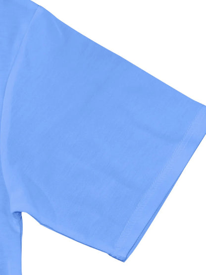 Men's Full Size Round Neck Short Sleeve Top and Shorts Set Plus Size Easy Apparels