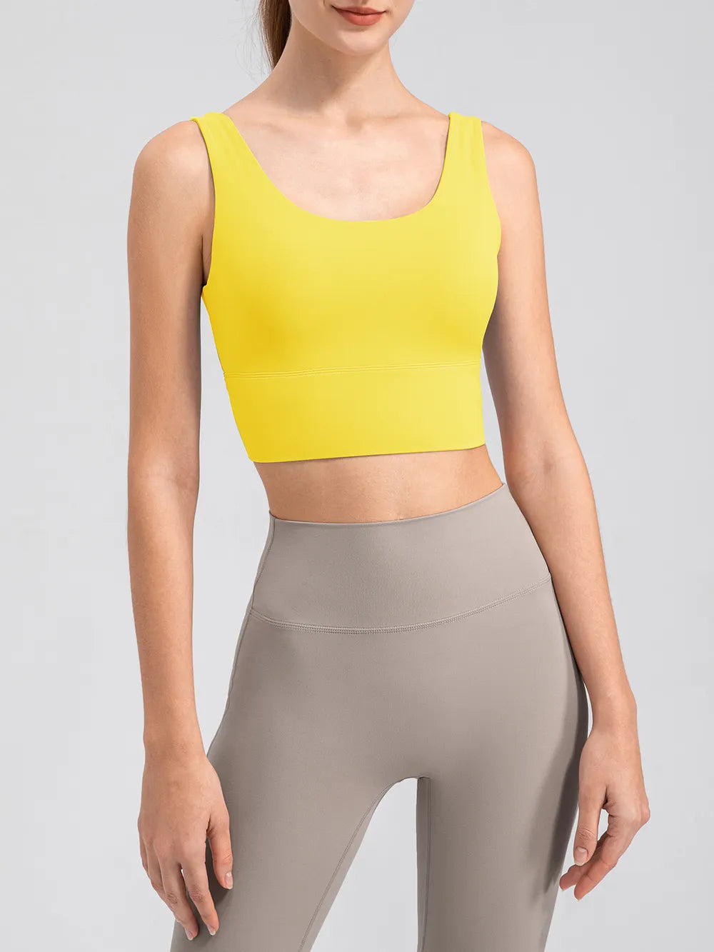 Scoop Neck Wide Strap Active Tank Easy Apparels