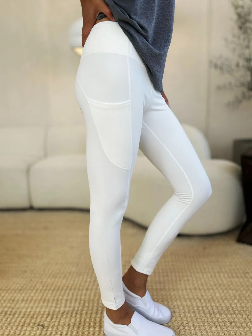 Wide Waistband Sports Leggings Easy Apparels