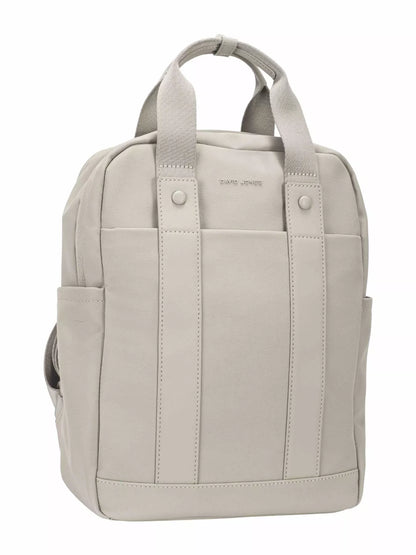 David Jones Canvas Backpack Bag with Dual Handle ABBEY STONE One Size Easy Apparels
