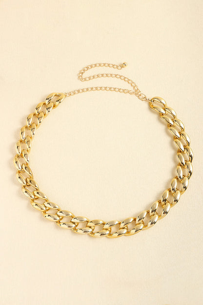 1" Width Acrylic Curb Chain Belt Easy Apparels
