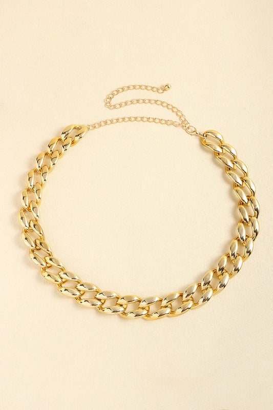 1" Width Acrylic Curb Chain Belt Easy Apparels
