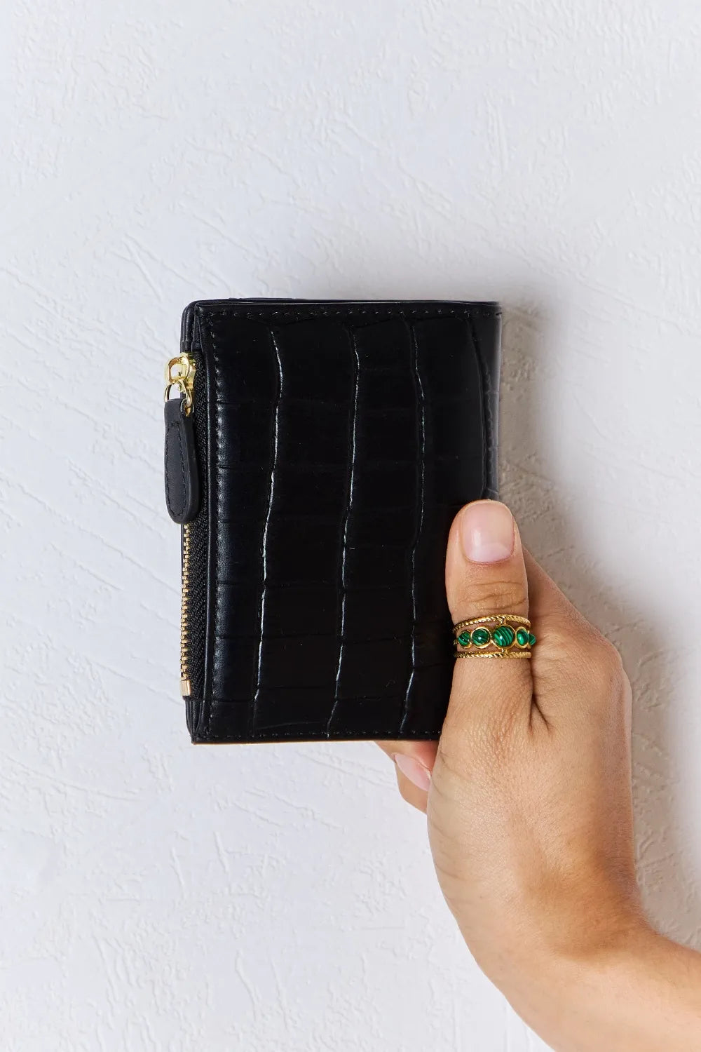 David Jones Texture PU Leather Mini Wallet Easy Apparels