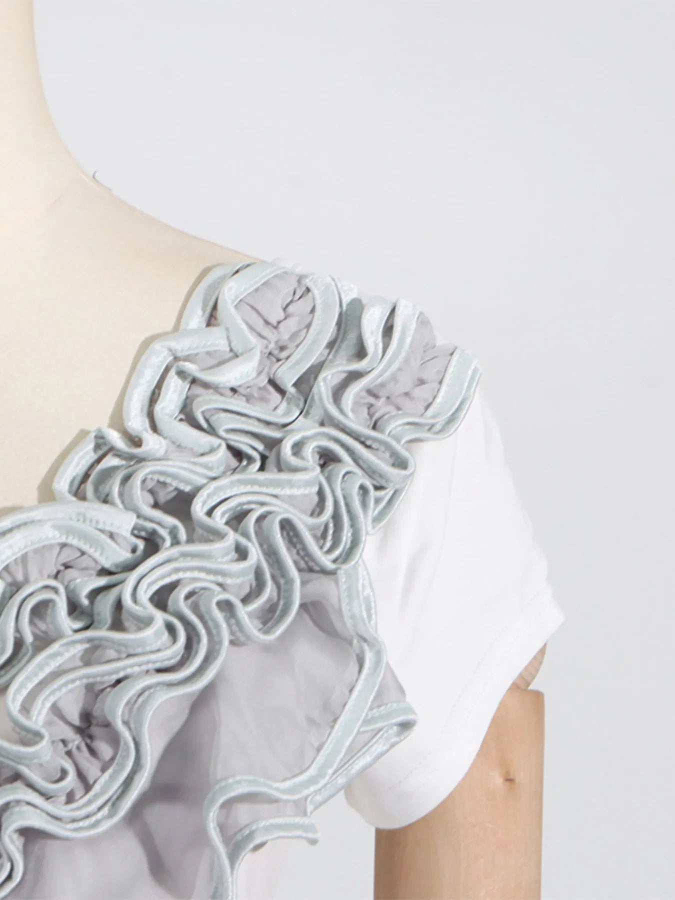Trendsi Ruffled Round Neck Top