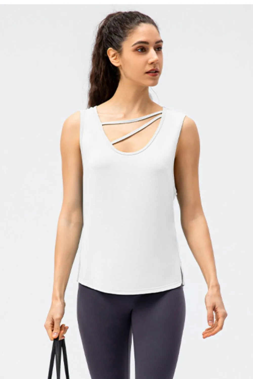 Cutout Reversible Active Tank Easy Apparels