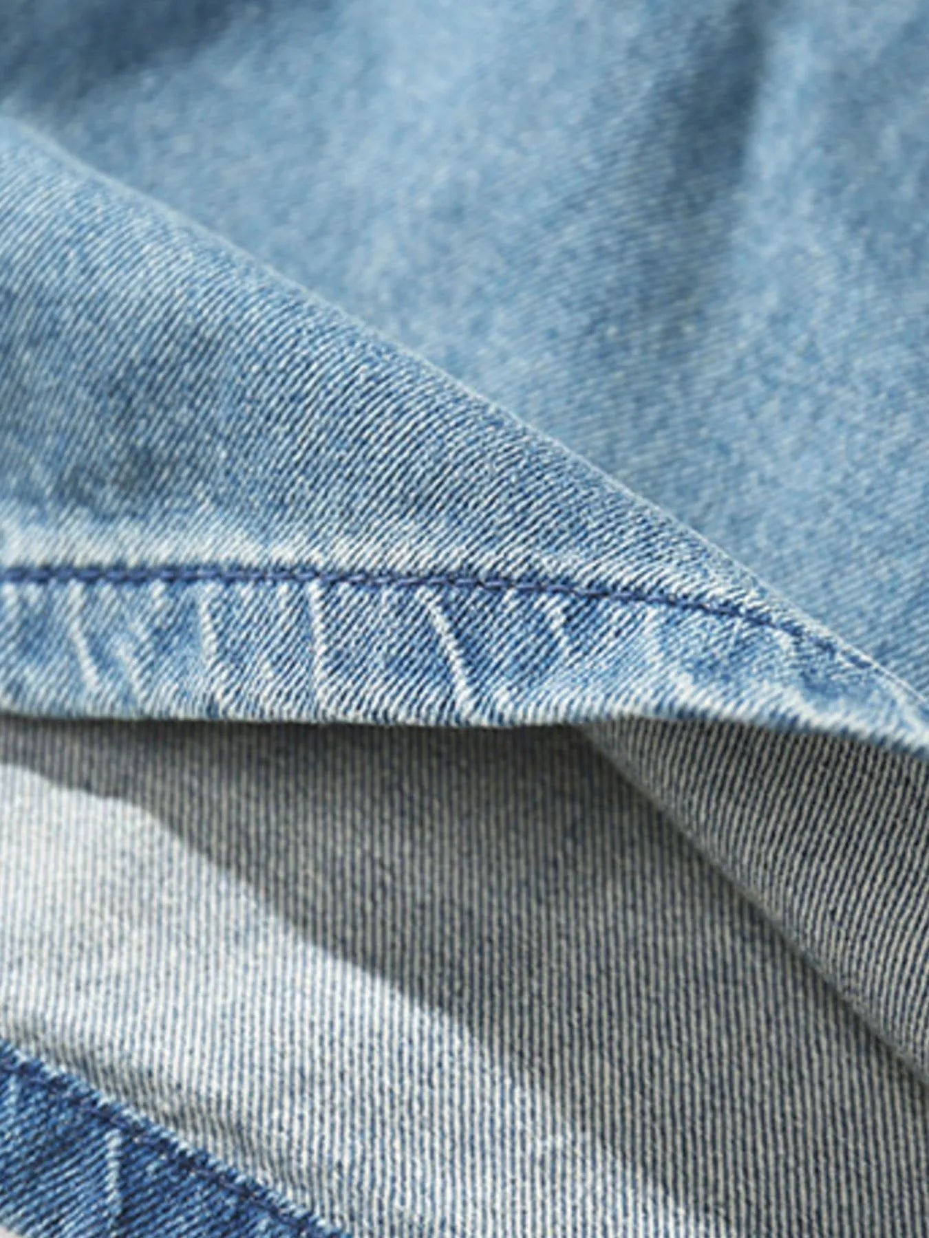 Men's Plus Size Drawstring Denim Shorts Easy Apparels