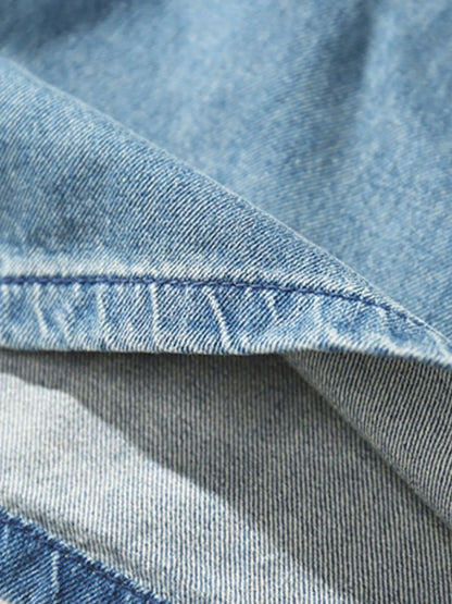 Men's Plus Size Drawstring Denim Shorts Easy Apparels