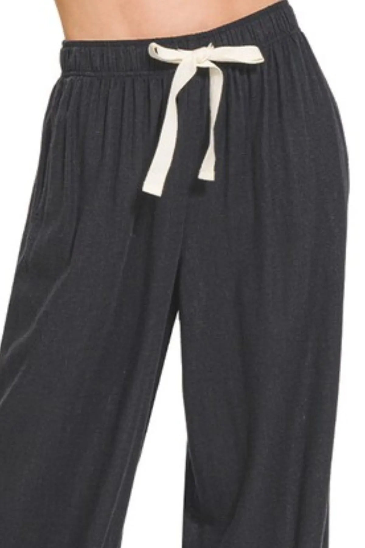 Zenana Linen Drawstring Pants Easy Apparels