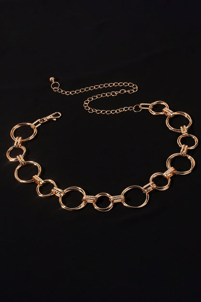 Alloy Chain Circle Shape Belt Easy Apparels