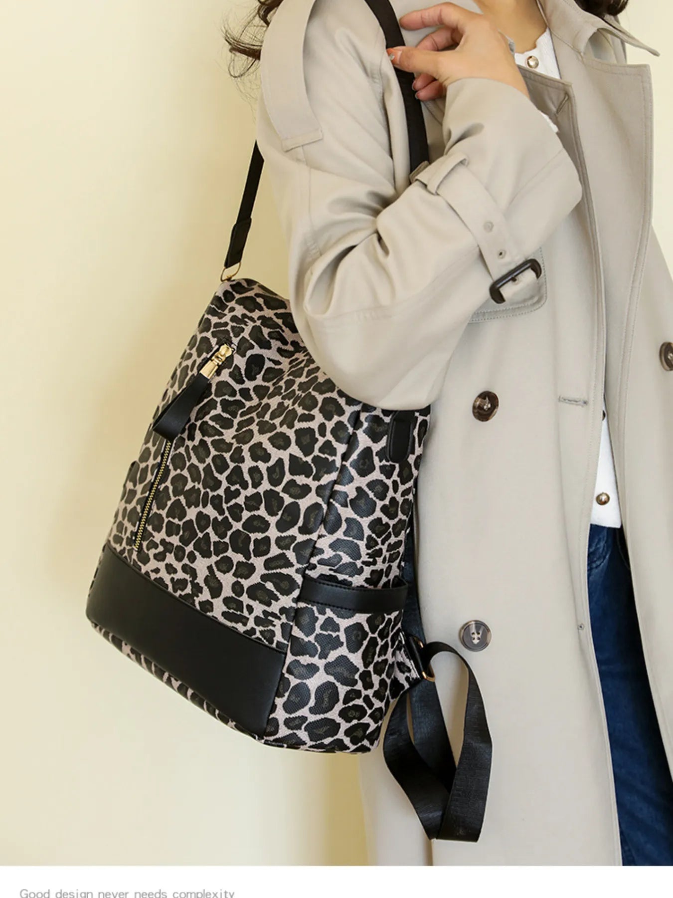 Leopard Print Backpack Bag Easy Apparels