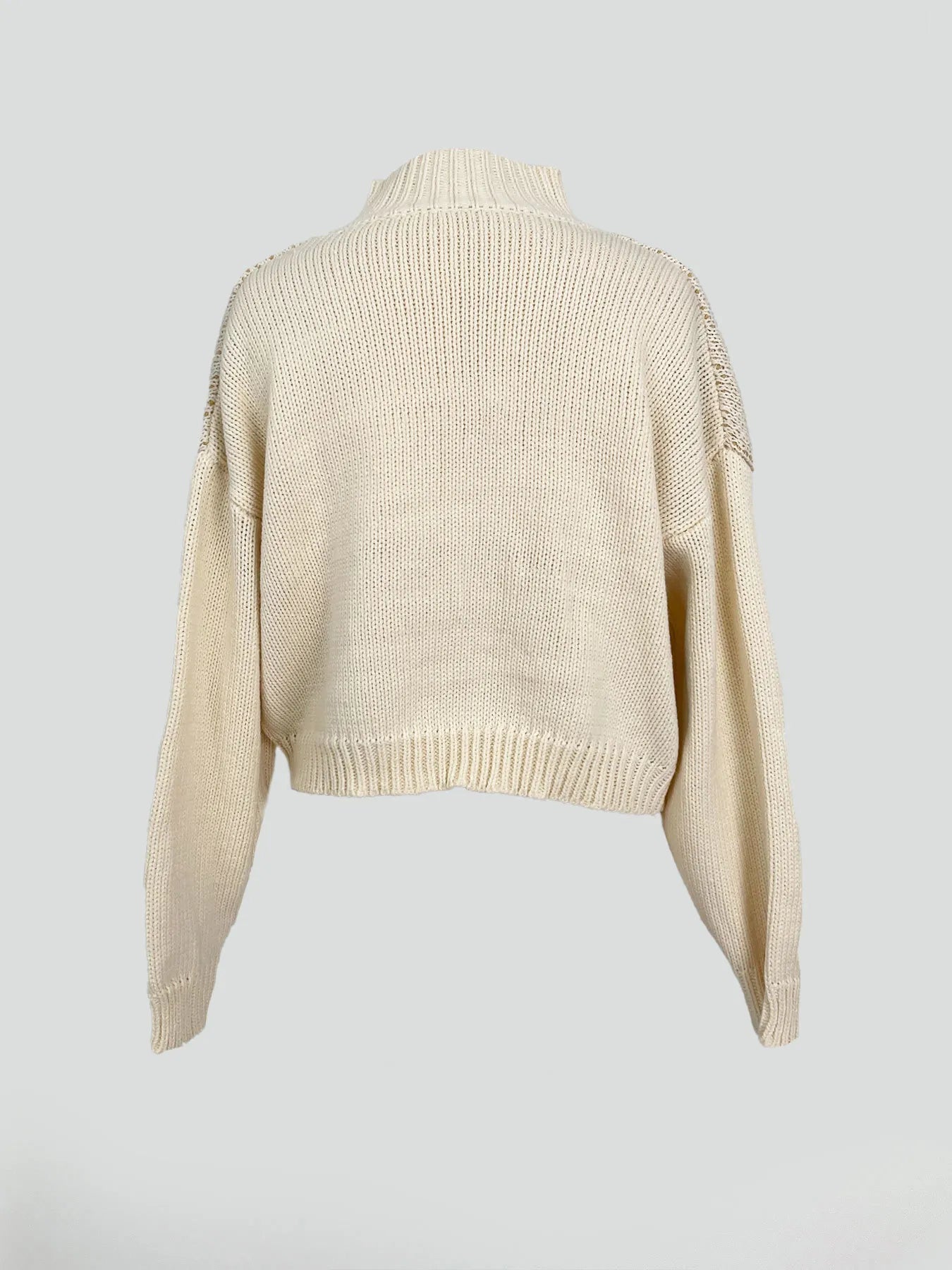 Trendsi Diamond Pattern Turtleneck Sweater