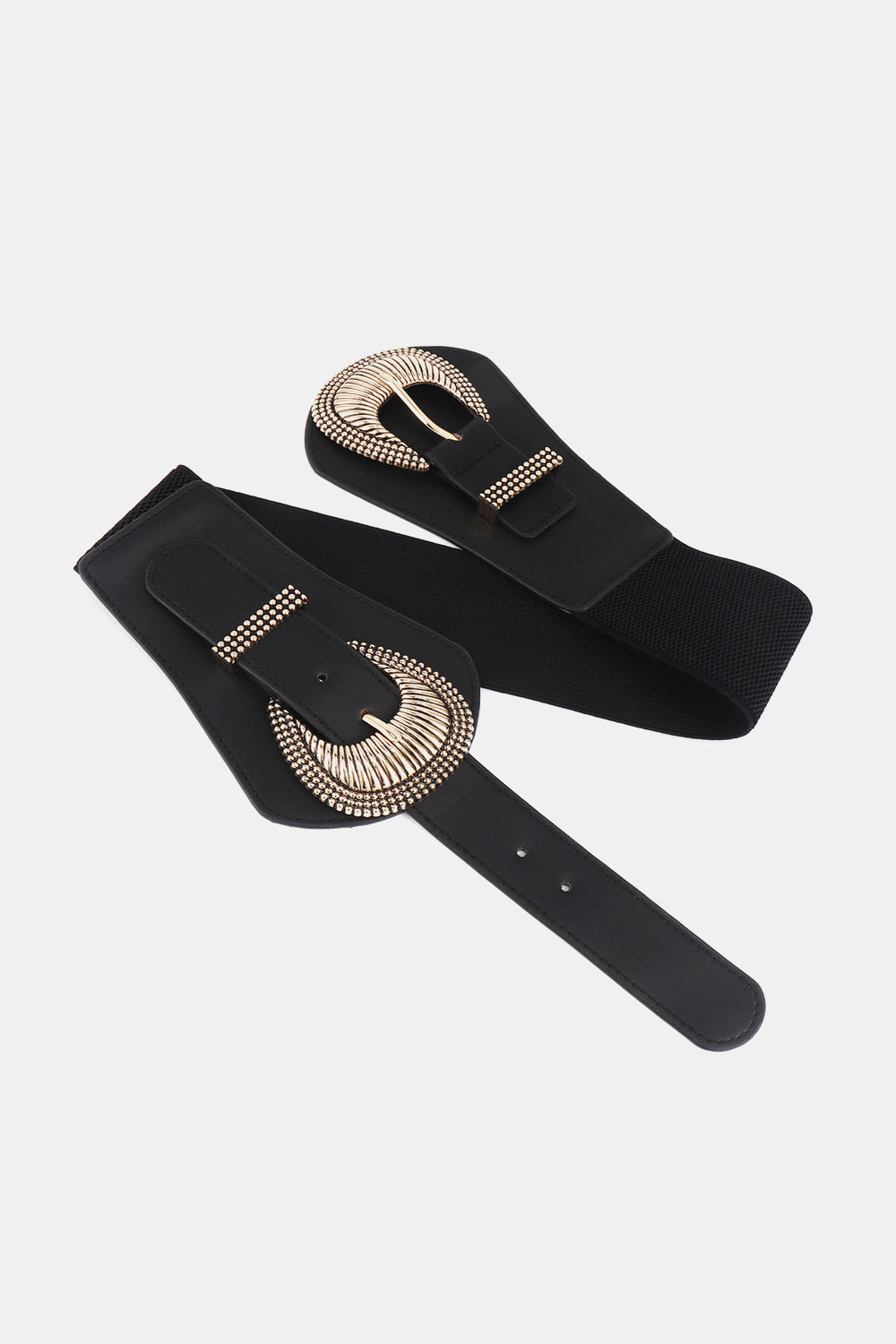 Shell Double Buckle Elastic Wide Belt Easy Apparels