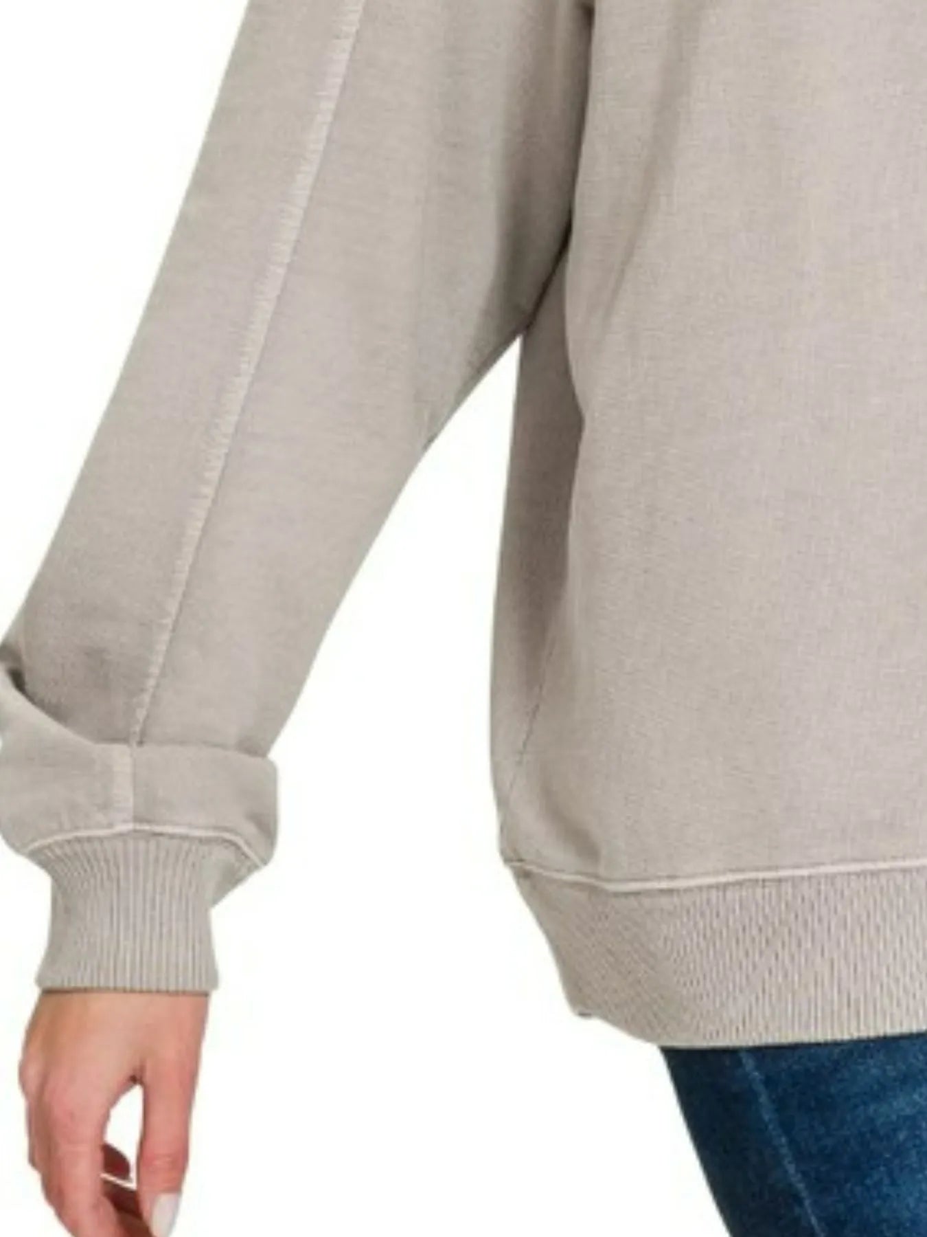 Trendsi Zenana French Terry Pigment Dye & Enzyme Washing Hoodie