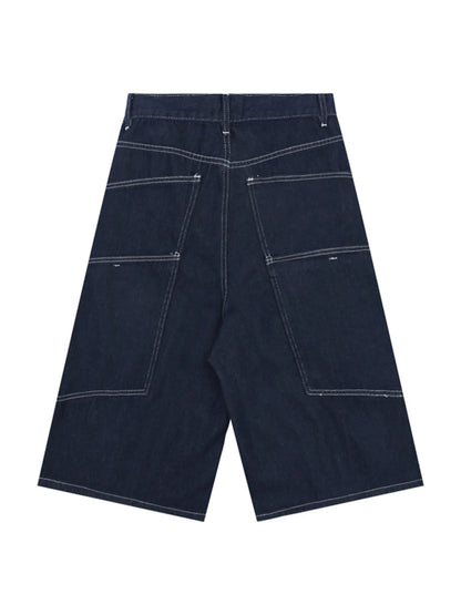 Men's Wash Cargo Denim Shorts Easy Apparels