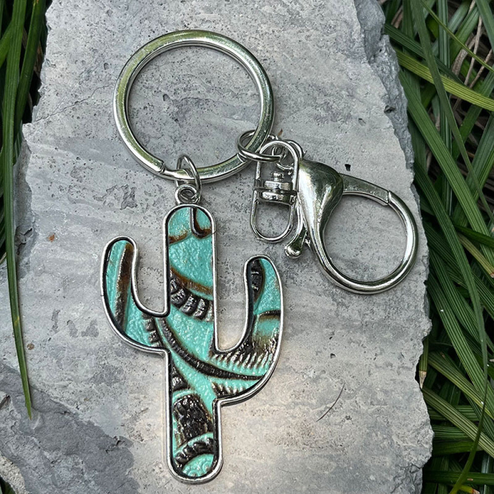 Cactus Shape Key Chain Style E One Size Easy Apparels