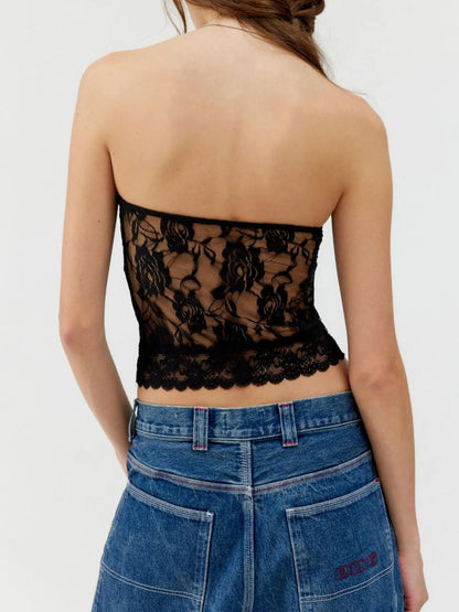Trendsi Lace Strapless Tube Top