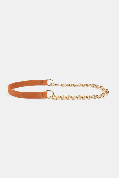Half Alloy Chain Elastic Belt Easy Apparels