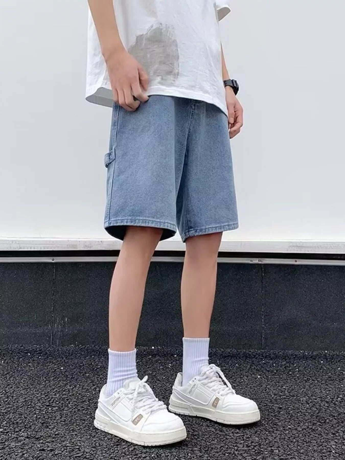 Men's Full Size Relaxed Fit Denim Shorts Plus Size Easy Apparels