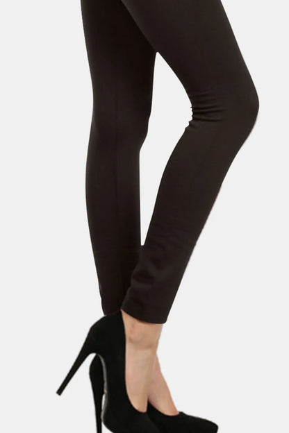 Yelete Seamless High Waist Fleece Leggings Easy Apparels