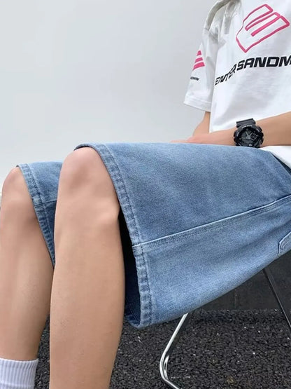 Men's Full Size Relaxed Fit Denim Shorts Plus Size Easy Apparels