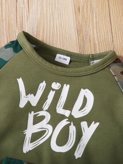 Children's Camouflage Top and Pants Set Easy Apparels