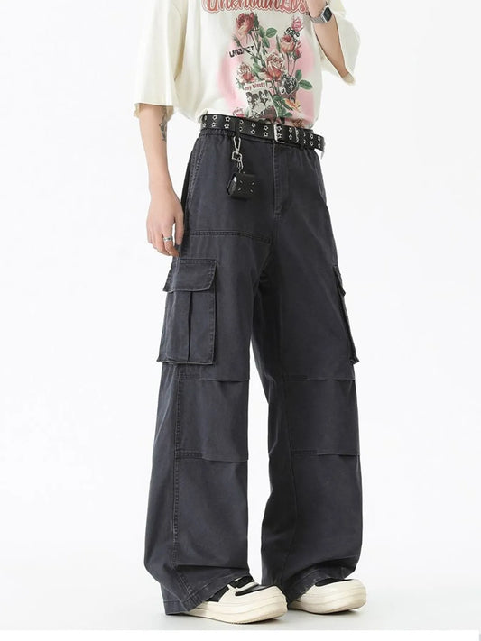 Men's Wide Leg Cargo Pants Easy Apparels