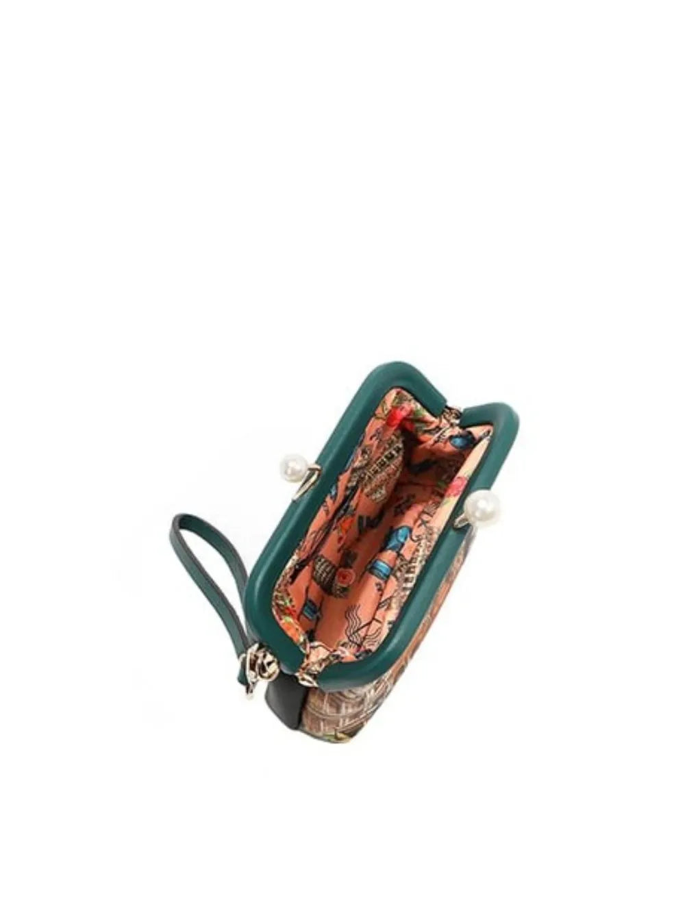 Nicole Lee USA Chelsea Pearl Kiss-Lock Coin Purse Easy Apparels