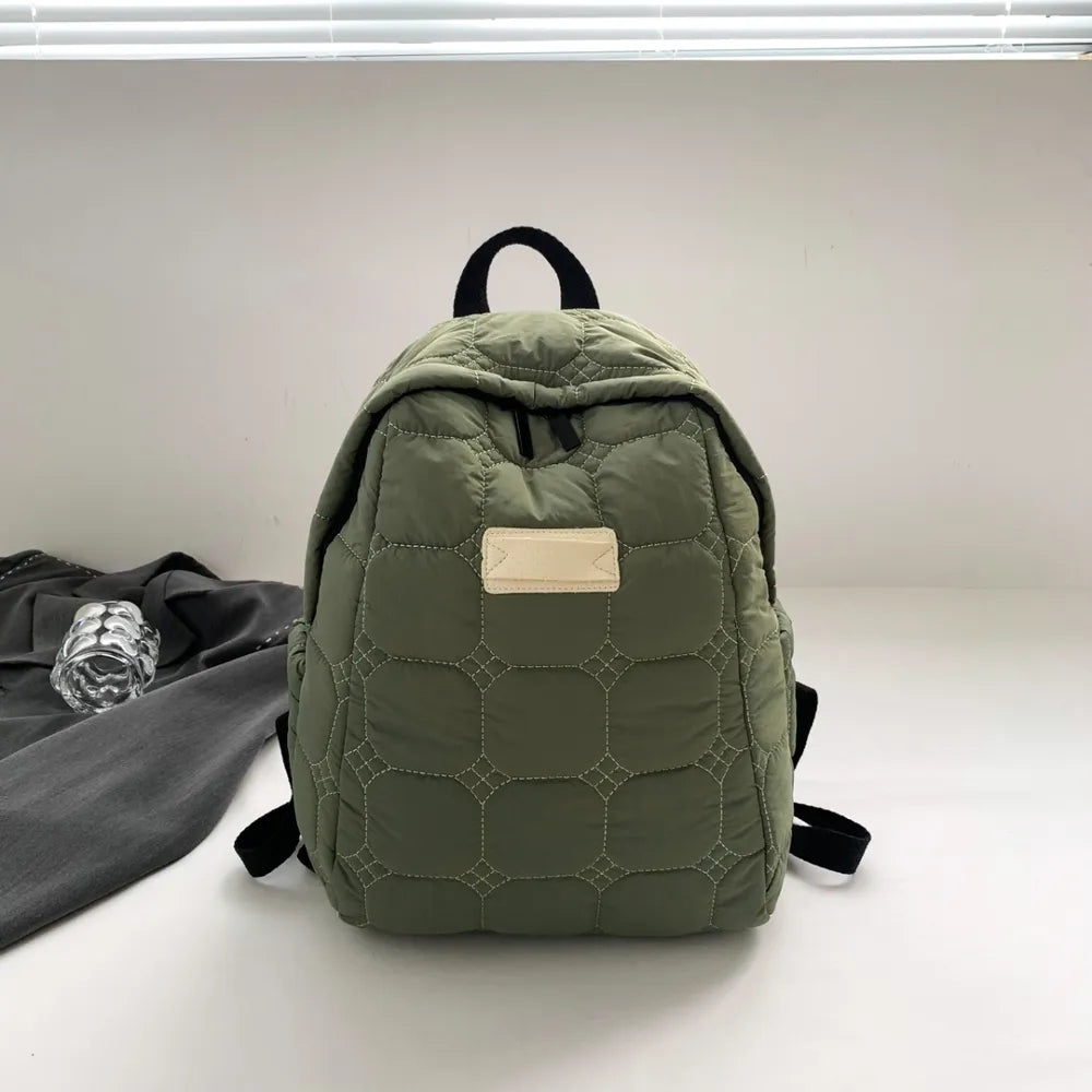 Quilted Polyester Backpack Bag Easy Apparels