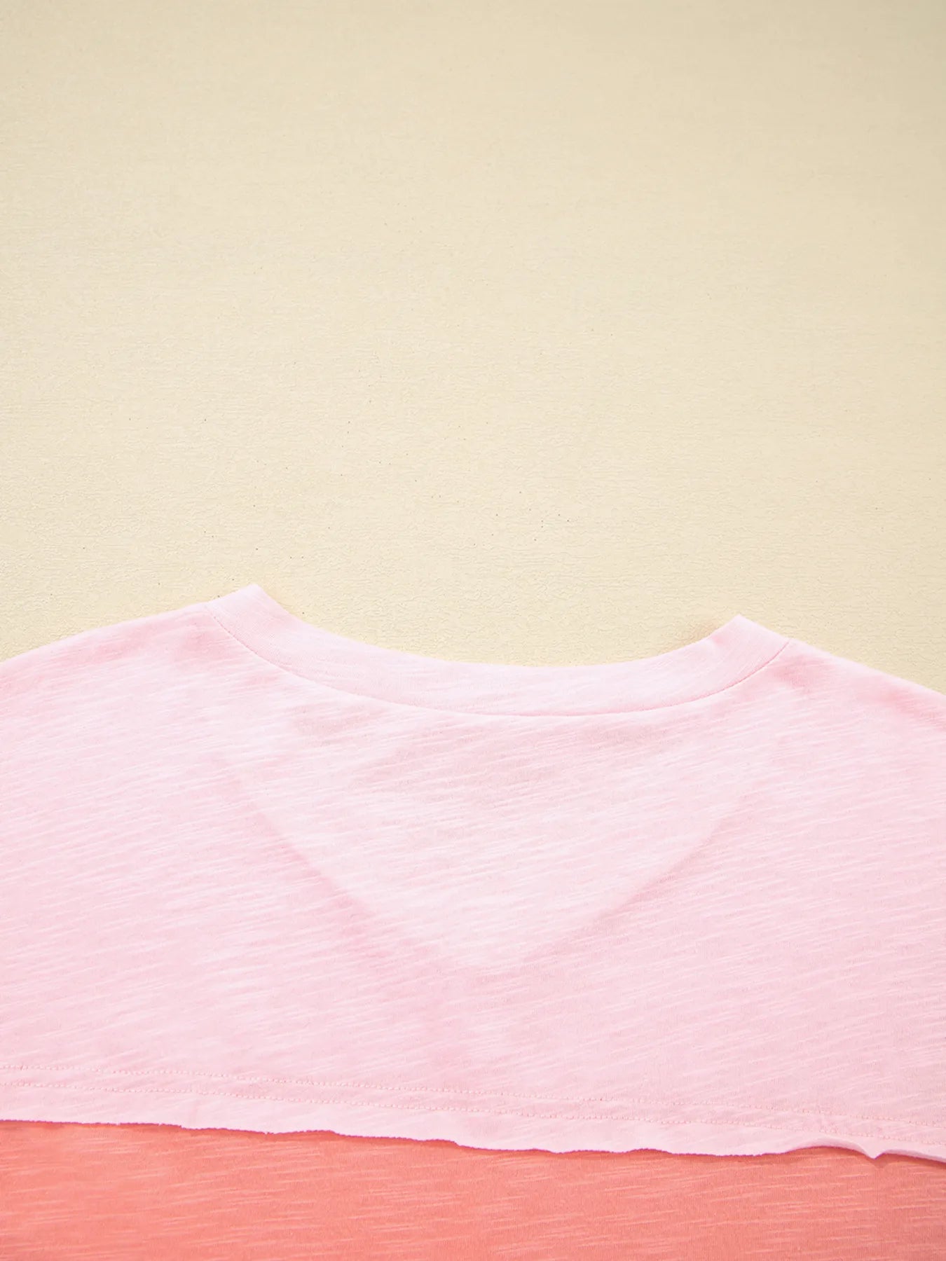 Trendsi Flower Patched Exposed Seam Oversized T Shirt