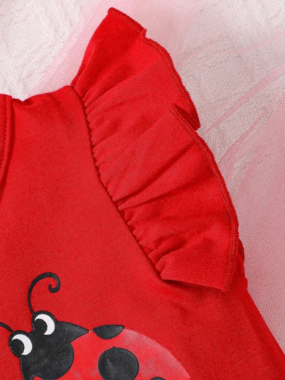 Children's Headband, Round Neck Ruffle Sleeve Top and Pants Set Easy Apparels