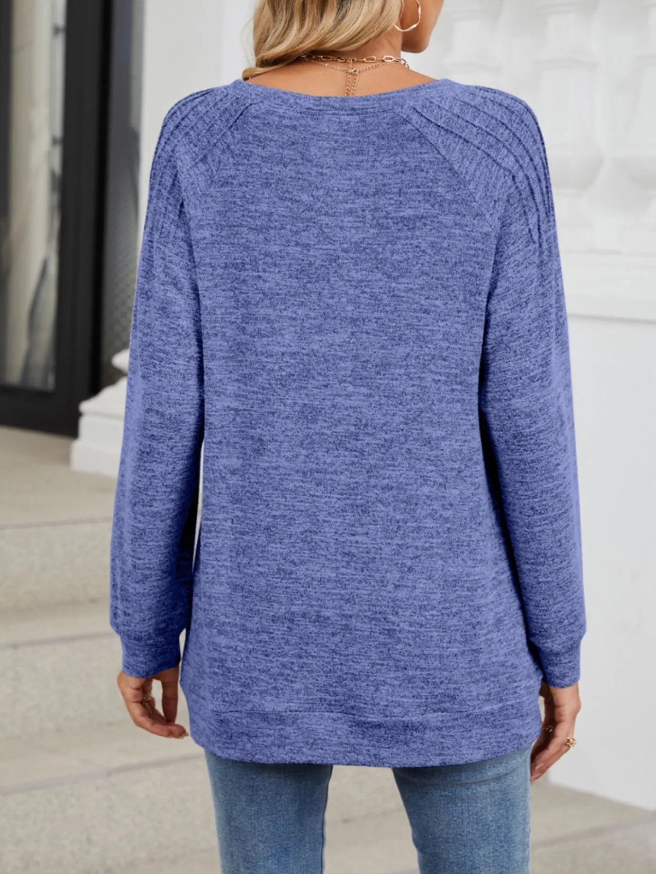 Trendsi Round Neck Long Sleeve T-Shirt
