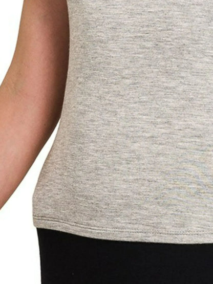 Trendsi Zenana Premium Rayon Double Layered Round Neck Tank Top