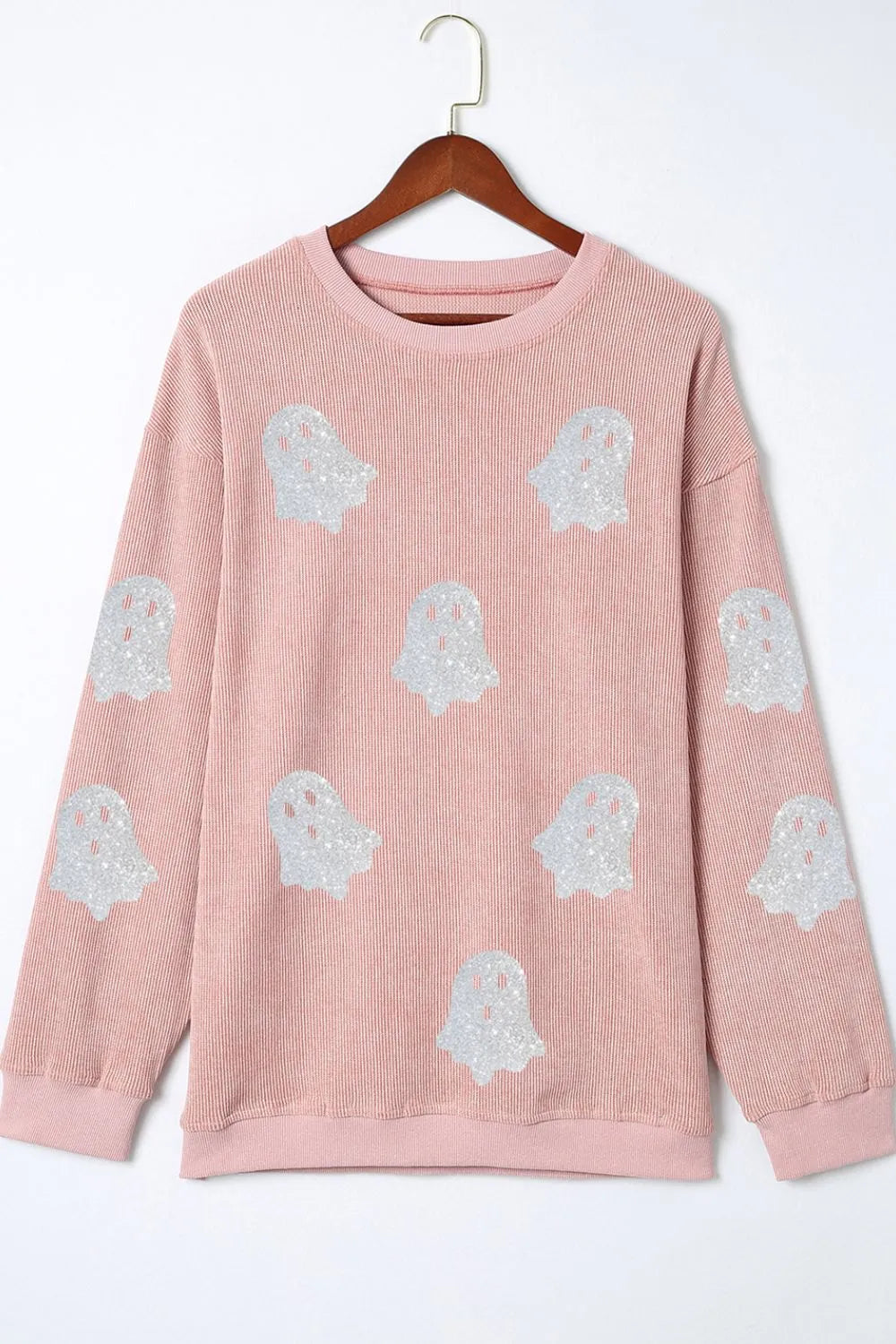 Trendsi Ghost Round Neck Oversized Sweatshirt