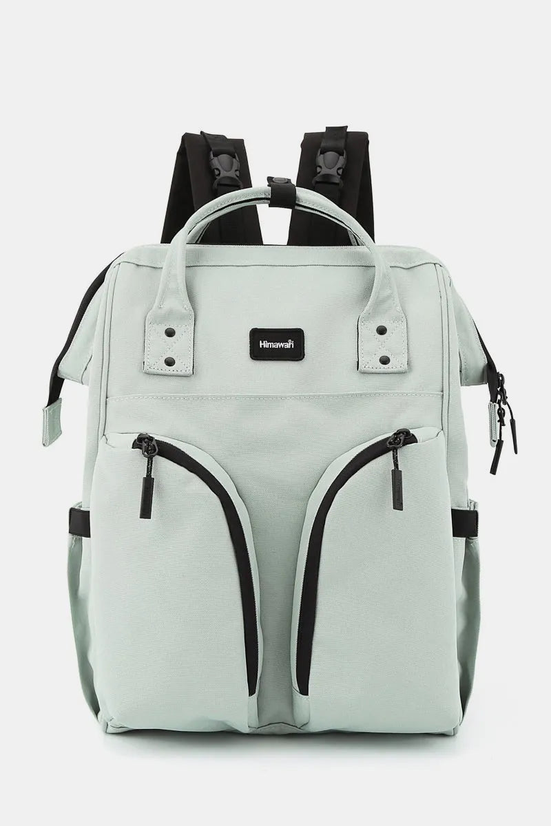 Himawari Waterproof Backpack Bag with Multilayer Pockets Mint One Size Easy Apparels