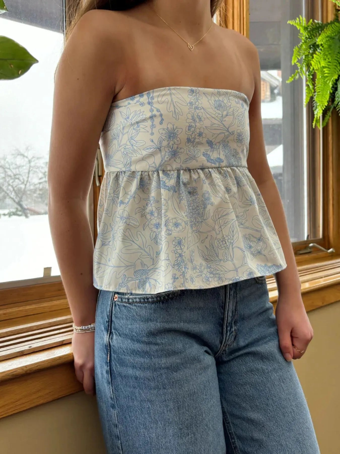 Trendsi Tie Back Tube Top