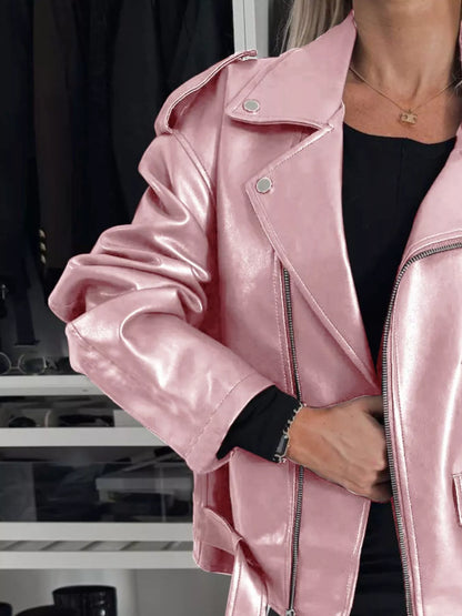 Full Size Zip Up Long Sleeve Jacket Plus Size Easy Apparels