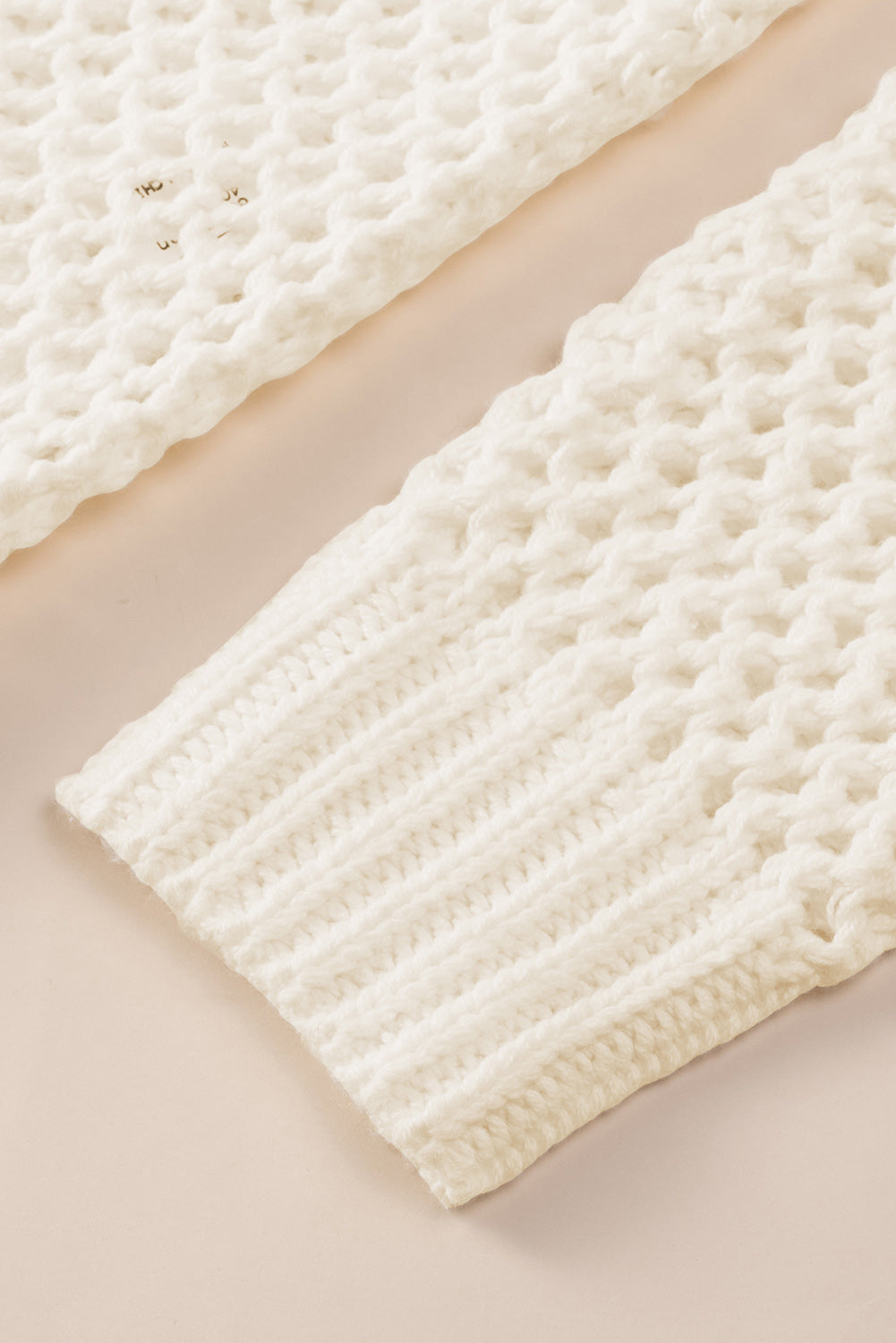 Openwork Lace-Up Hooded Sweater Easy Apparels
