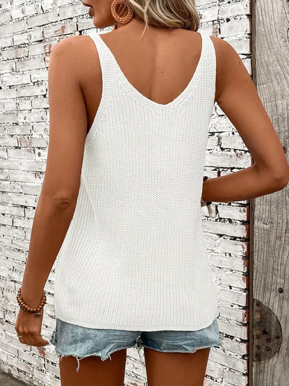Trendsi Basic Style V-Neck Knit Cami