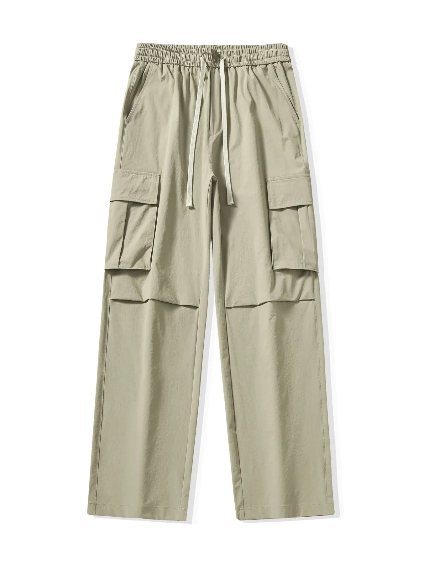 Men's Full Size Multi-Pocket Tactical Cargo Pants with Drawstring Waist Plus Size Easy Apparels