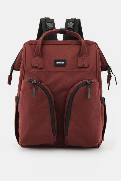 Himawari Waterproof Backpack Bag with Multilayer Pockets Red One Size Easy Apparels