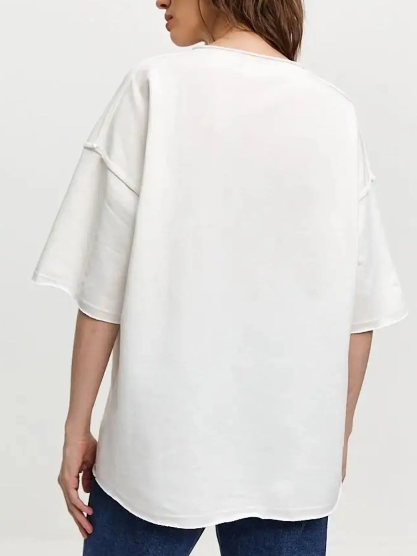 Trendsi Round Neck Half Sleeve T-Shirt