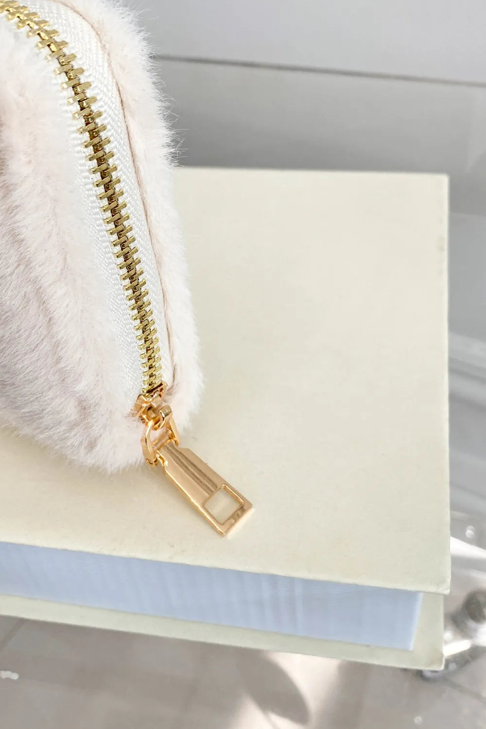 Solid Color Fluff Rectangle Wallet Easy Apparels
