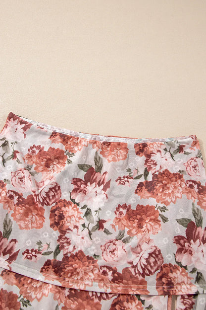Trendsi Floral Off-Shoulder Long Sleeve Bodysuit