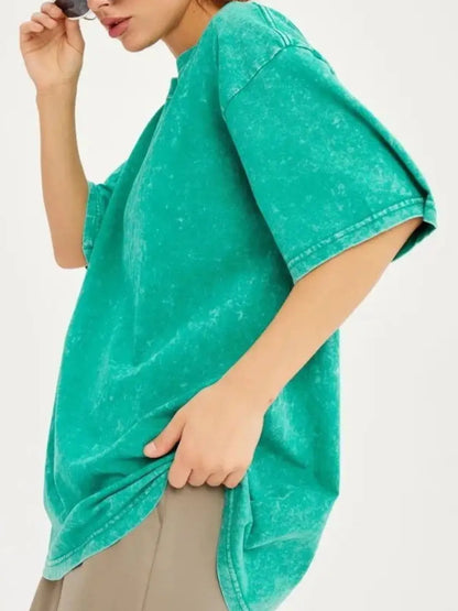 Trendsi Round Neck Short Sleeve T-Shirt