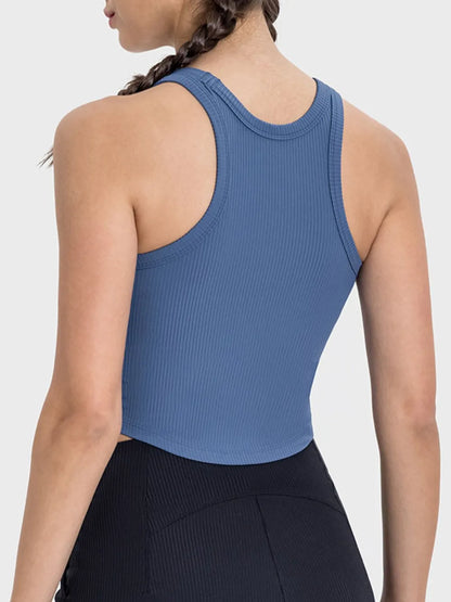 Millennia Round Neck Racerback Active Tank Easy Apparels