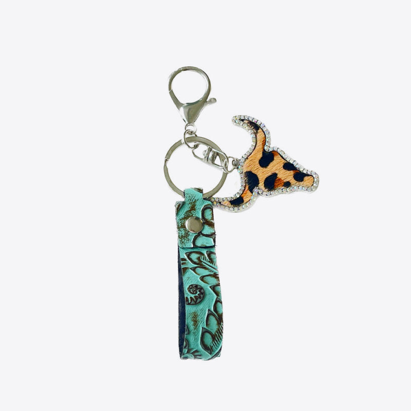 Rhinestone Bull Keychain Easy Apparels