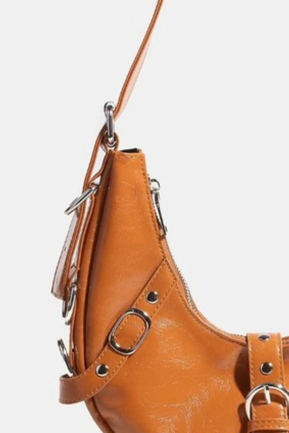 Fame Multi Belt Strap Accent Shoulder Bag Easy Apparels