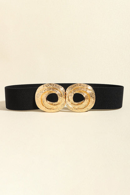 Zinc Alloy Belt Black One Size Easy Apparels